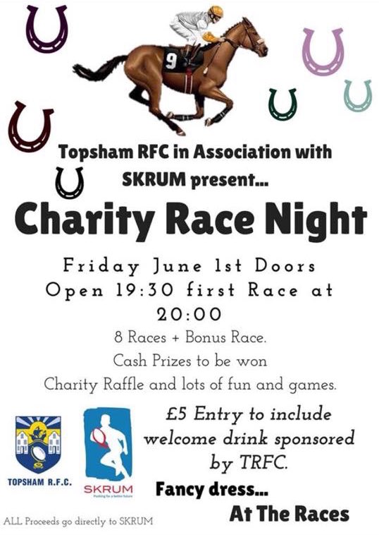 Poster of Topsham Race Night event