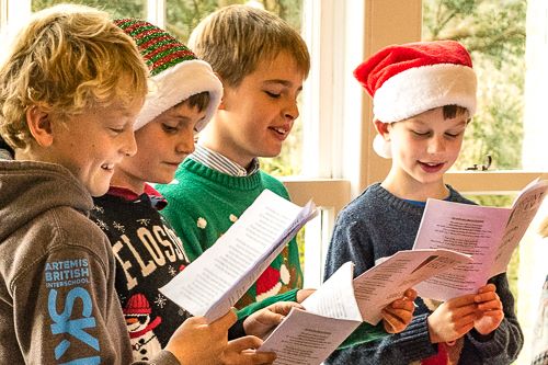 boys singing carols